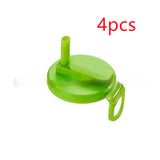 Reusable Soda Can Lid with Straw