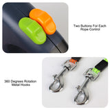 Dual Retractable Dog Leash with Light
