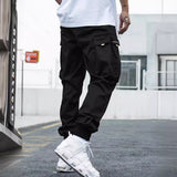 Men’s Multi-Pocket Drawstring Cargo Pants