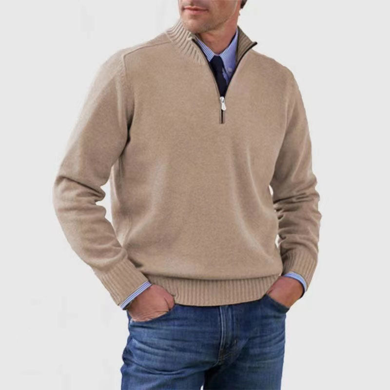 Men’s Quarter-Zip Knit Sweater