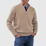 Men’s Quarter-Zip Knit Sweater