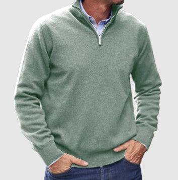 Men’s Quarter-Zip Knit Sweater