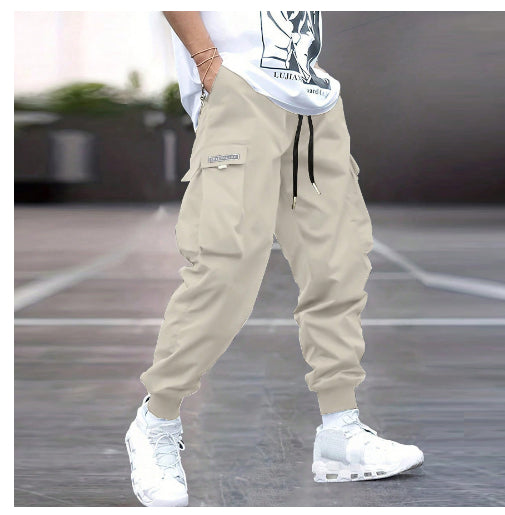 Men’s Multi-Pocket Drawstring Cargo Pants
