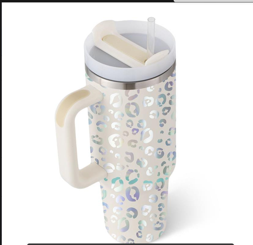 40 oz Insulated Tumbler with Handle & Straw — product image 24 of 25