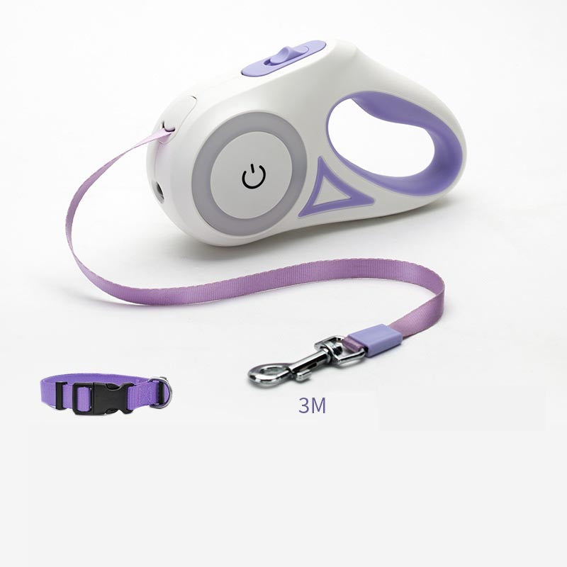 Retractable Pet Leash with Optional Collar