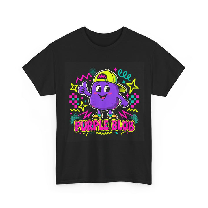 Purple Blob Retro 90s Cartoon Graphic Tee
