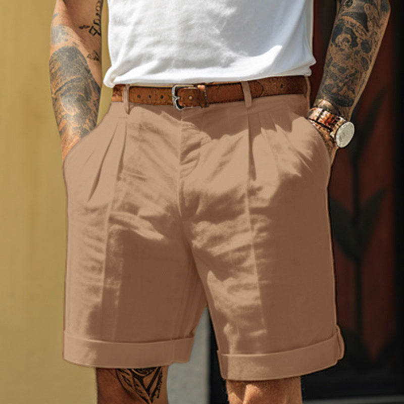 Men’s Loose-Fit Casual Shorts with Pockets
