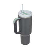 40 oz Insulated Tumbler with Handle & Straw — product image 8 of 25