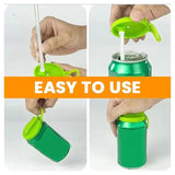 Reusable Soda Can Lid with Straw