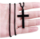 Stainless-Steel Cross Pendant Necklace