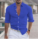 Men’s Casual Long-Sleeve Button Shirt