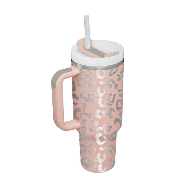 40 oz Insulated Tumbler with Handle & Straw — product image 13 of 25