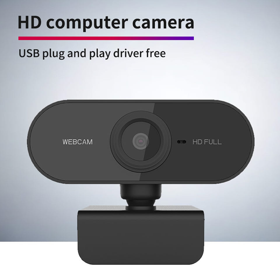1080p USB Webcam with Built-In Microphone