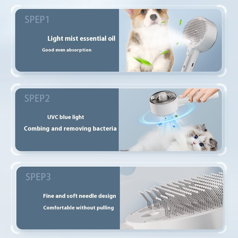 Rechargeable Pet Mist Grooming Brush — product image 4 of 16