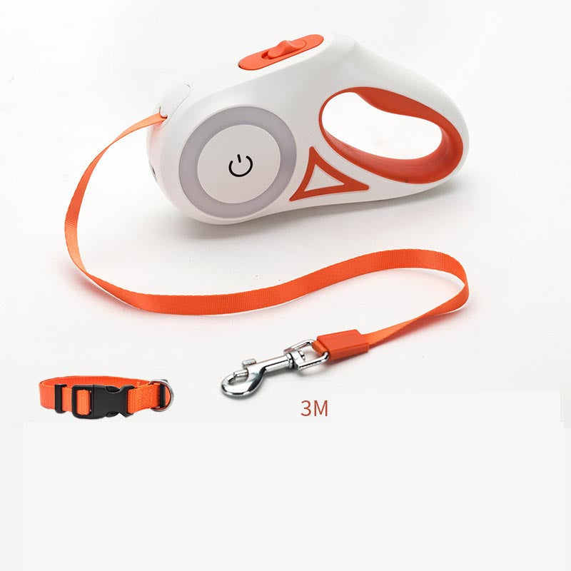 Retractable Pet Leash with Optional Collar