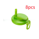 Reusable Soda Can Lid with Straw