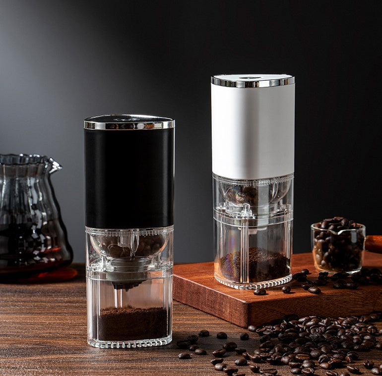 USB-C rechargeable burr coffee grinder