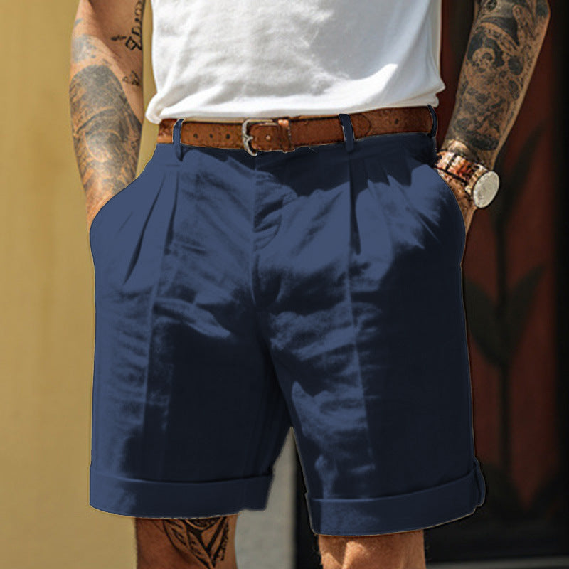 Men’s Loose-Fit Casual Shorts with Pockets