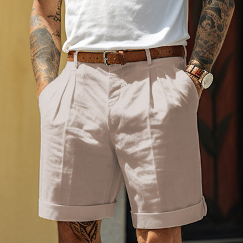 Men’s Loose-Fit Casual Shorts with Pockets