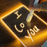 USB LED message board lamp with writing pen