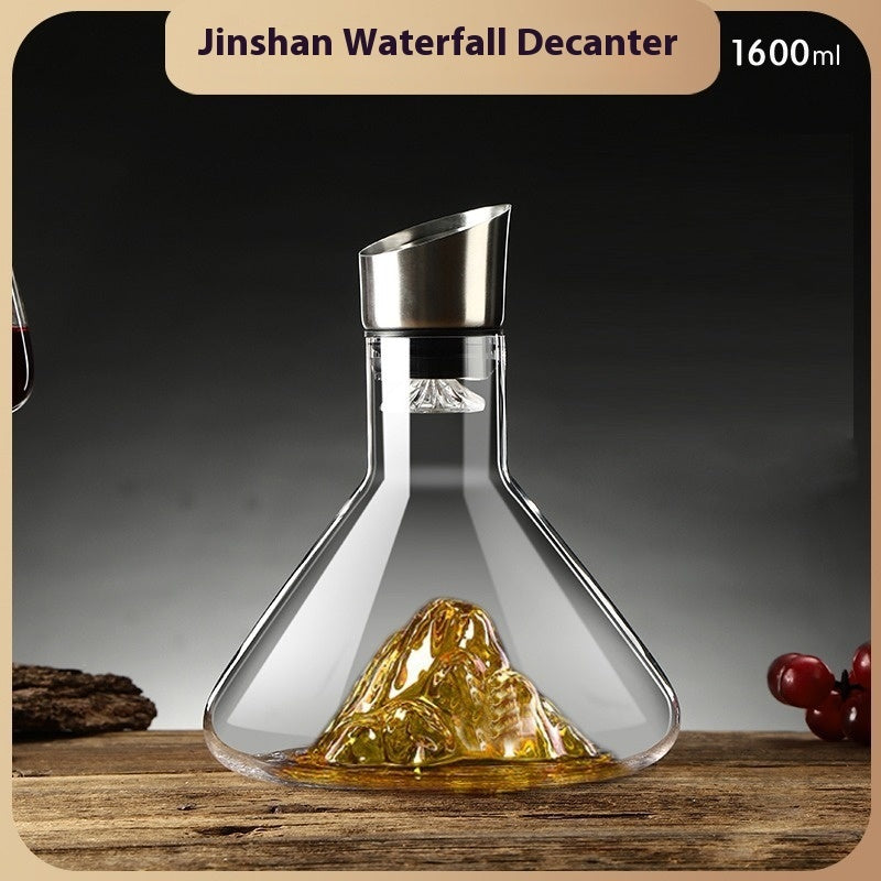 Iceberg-Style Glass Wine Decanter