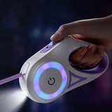 Retractable pet leash with optional collar
