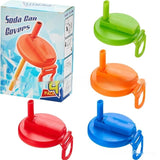 Reusable Soda Can Lid with Straw