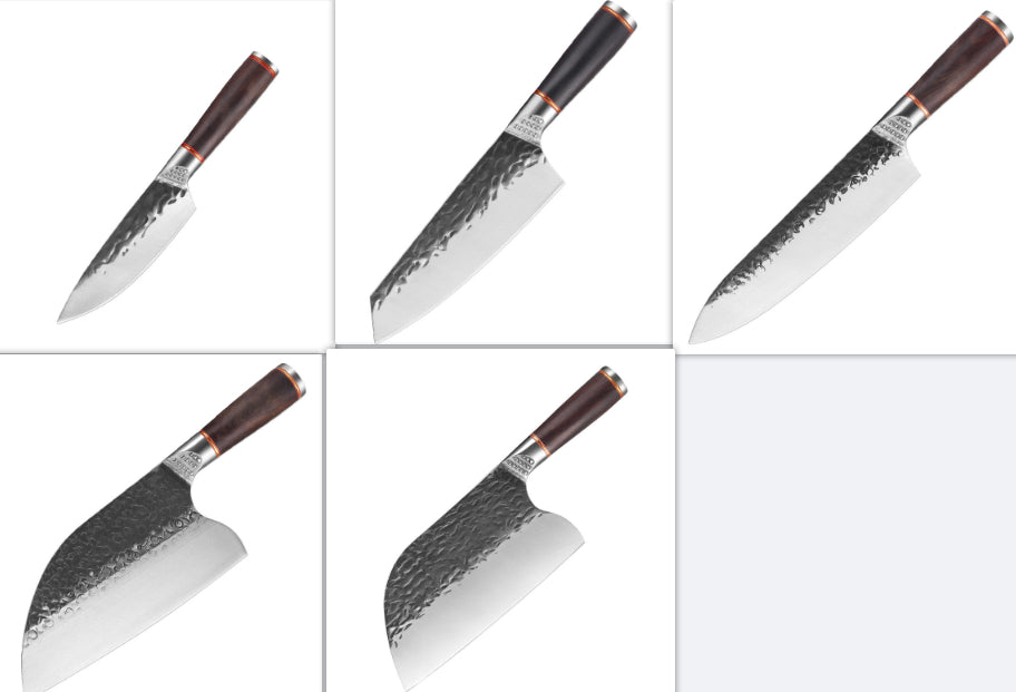 Hammered Stainless-Steel Kitchen Knife Collection — product image 16 of 16