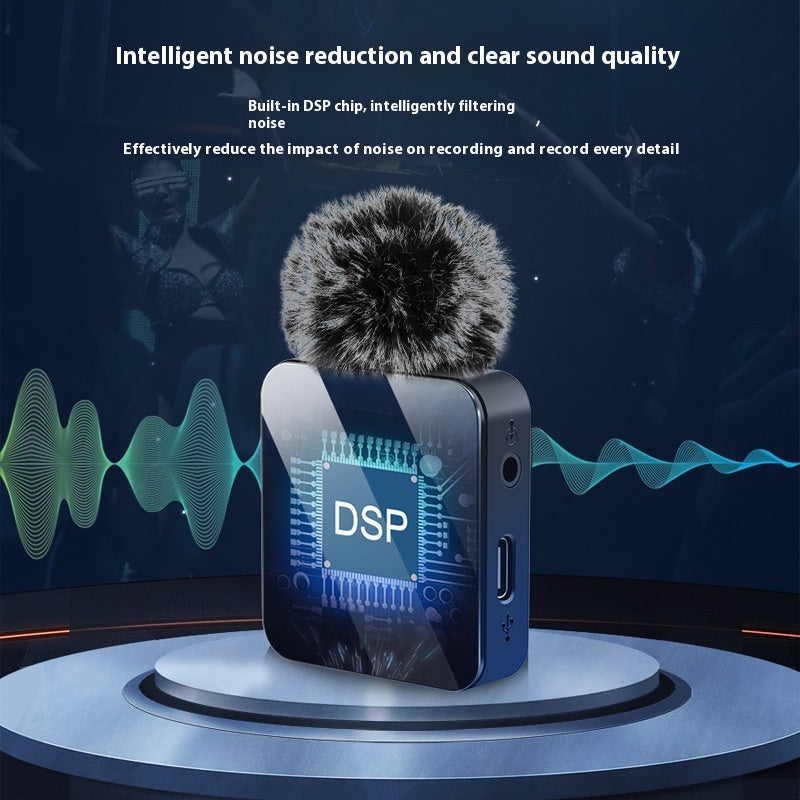 Wireless Clip-On Microphone System for USB-C or iPhone