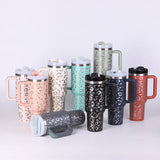 40 oz Insulated Tumbler with Handle & Straw — product image 2 of 25