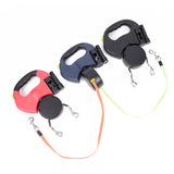 Dual Retractable Dog Leash with Light