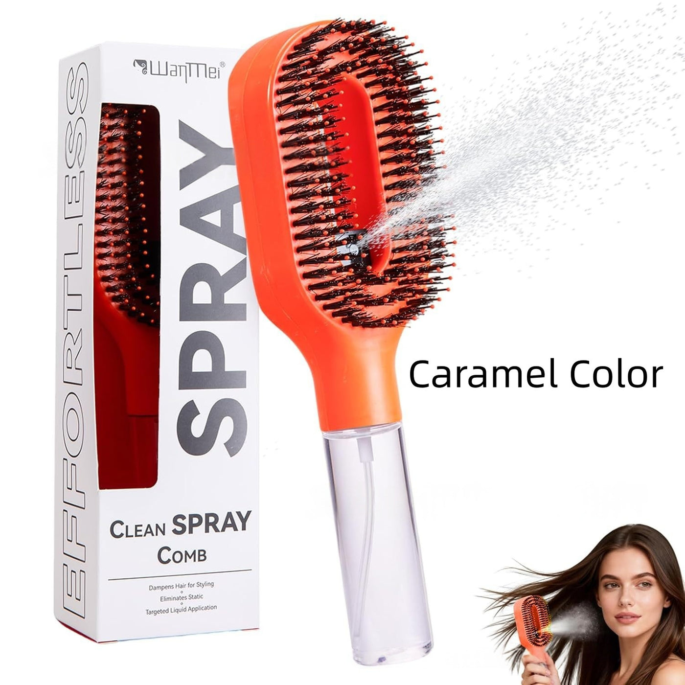 2-in-1 Mist Spray Detangling Hairbrush — product image 11 of 20
