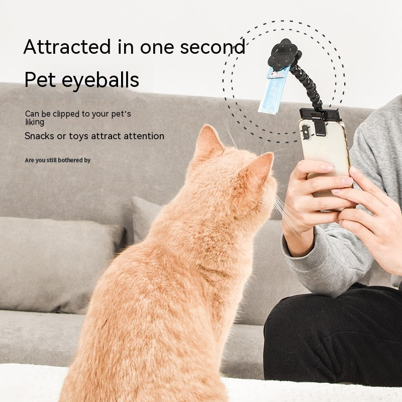 Pet Selfie Phone Clip for Treats & Toys