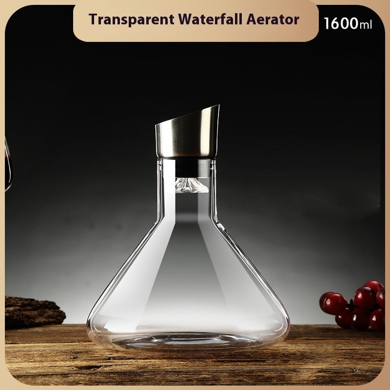 Iceberg-Style Glass Wine Decanter