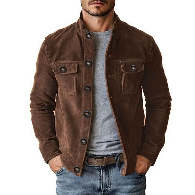 Men’s Faux-Suede Slim-Fit Jacket — product image 5 of 9