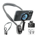 Magnetic neck phone mount for POV recording