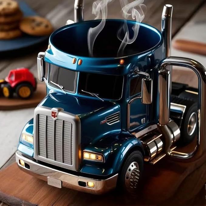 Semi-Truck-Shaped Drink Mug