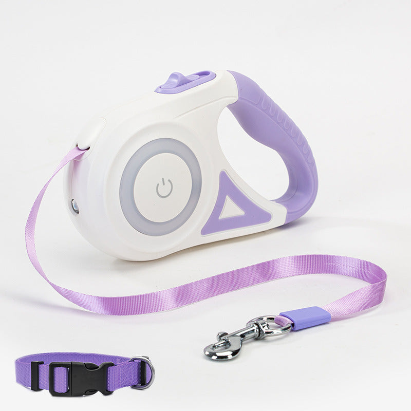 Retractable Pet Leash with Optional Collar