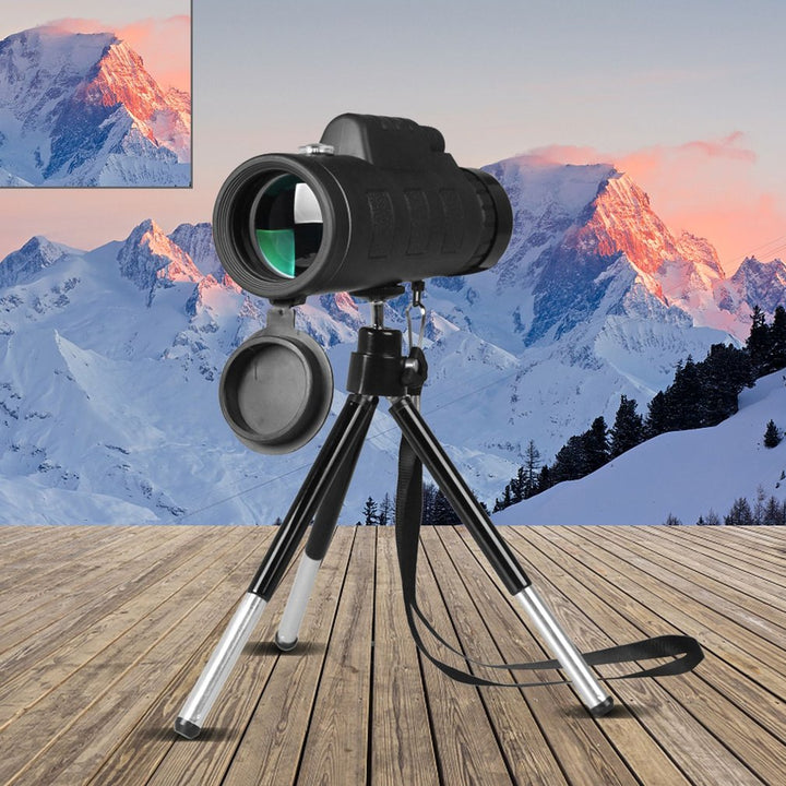 Compact Monocular with Phone Mount & Tripod