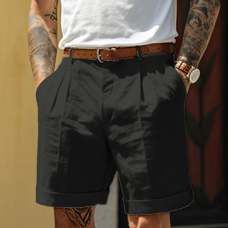 Men’s Loose-Fit Casual Shorts with Pockets