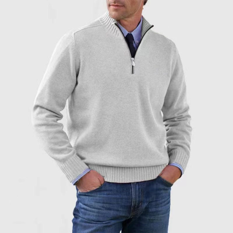 Men’s Quarter-Zip Knit Sweater