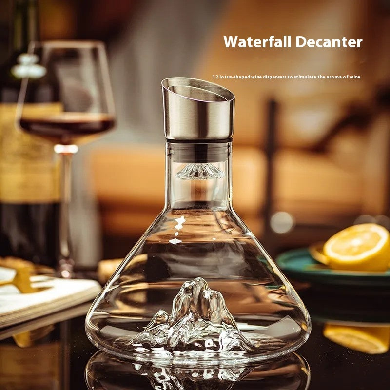 Iceberg-Style Glass Wine Decanter