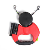 Dual Retractable Dog Leash with Light