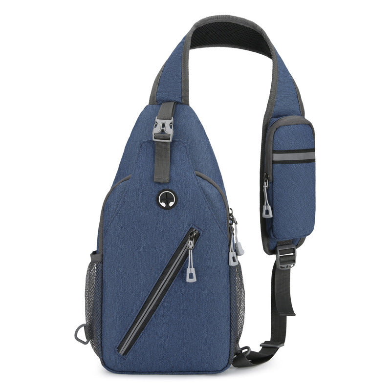 Men’s Oxford-Cloth Crossbody Shoulder Bag