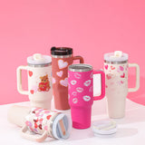 40 oz Insulated Tumbler with Handle & Straw — product image 6 of 25
