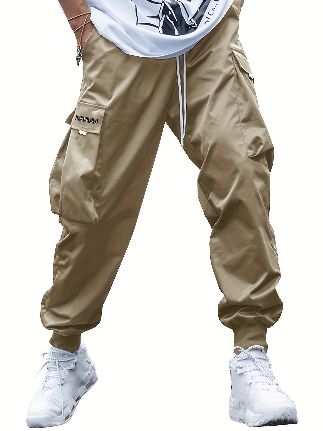 Men’s Multi-Pocket Drawstring Cargo Pants