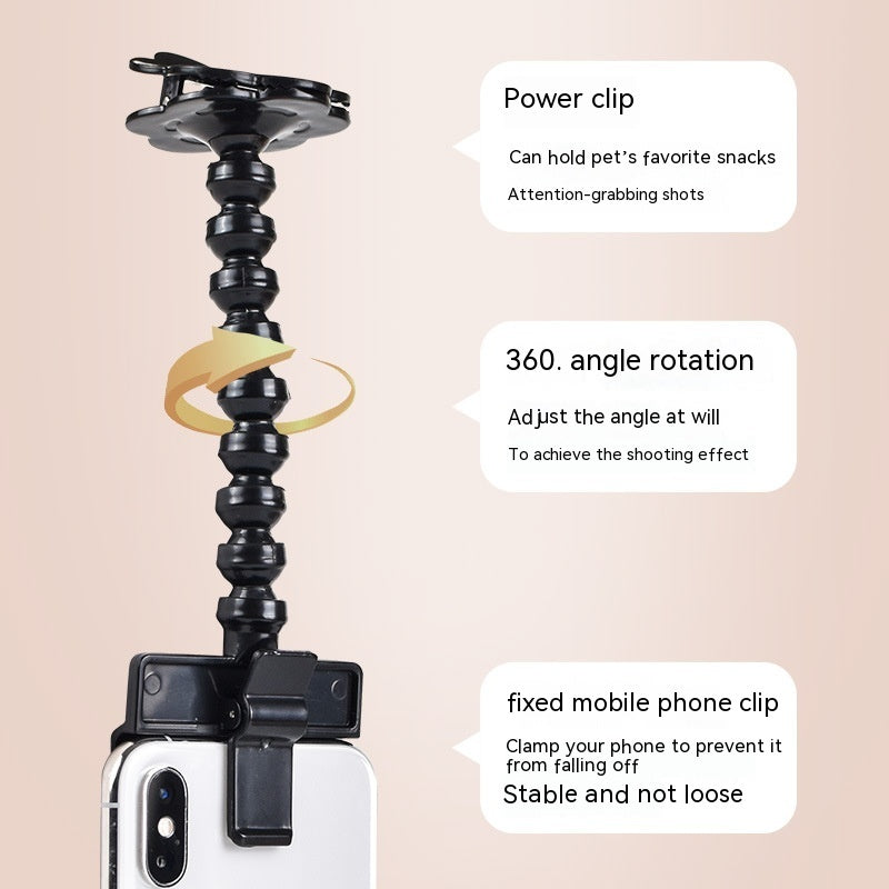 Pet Selfie Phone Clip for Treats & Toys