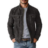 Men’s Faux-Suede Slim-Fit Jacket — product image 3 of 9