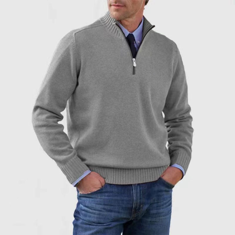 Men’s Quarter-Zip Knit Sweater