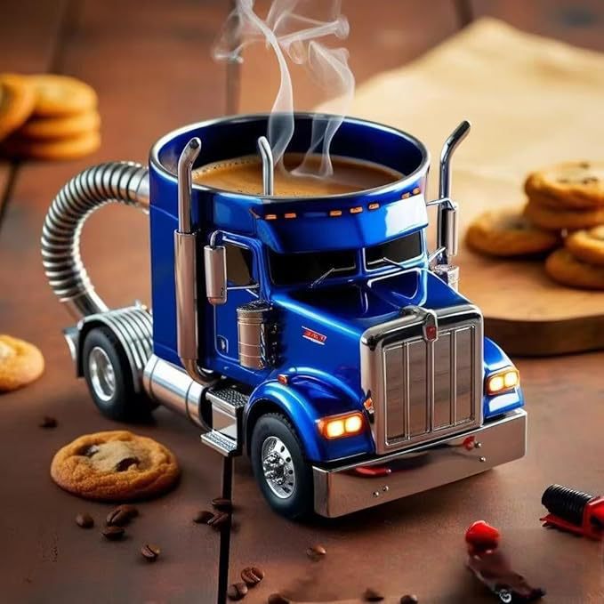 Semi-Truck-Shaped Drink Mug